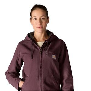 Carhartt Women's Plum Sherpa Hooded Jacket